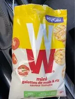 Mängden socker i Mini galettes de mais & riz saveur tomate