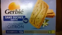 Mängden socker i Gerblé croustillant citron