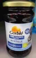 Mängden socker i Gerblé - No Sugar Added Blueberry Jam, 320g (11.3oz)