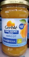 Mängden socker i Gerblé - No Sugar Added Apricot Jam, 320g (11.3oz)