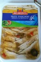 Mängden socker i Filets d'anchois marinés à la provençale