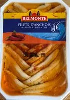 Mängden socker i Filets d'anchois marinés à l'orientale