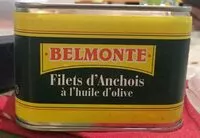 Mängden socker i Filets d anchois à l'huile d'olive