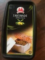 Mängden socker i Tartinade D'olive Verte Le Monégasque