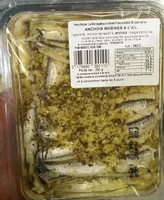 Mängden socker i Anchois marinés à l'ail