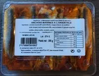 Mängden socker i Filets d'anchois marines à l'Orientale