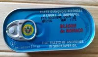 Mängden socker i Filets d'anchois allongés à l'huile de tournesol