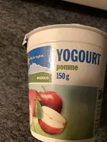 Mängden socker i Yogourt pomme 150 gr