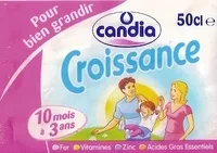 Mängden socker i Candia Croissance 10 mois à 3 ans