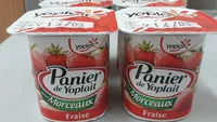 Mängden socker i Panier de Yoplait avec Morceaux Fraise