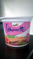 Mängden socker i Silhouette aux fruits tropicaux 0% MG