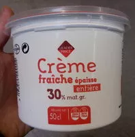 Mängden socker i Crème fraîche épaisse entière à 30% de matière grasse