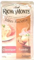 Mängden socker i Idées Raclette Classique & Fumée (26% MG)
