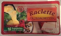 Mängden socker i Raclette en tranchettes
