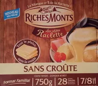 Mängden socker i Raclette sans croûte