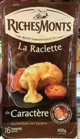 Mängden socker i Raclette de caractère (29% MG)