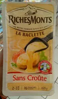 Mängden socker i La raclette - sans croute, 16 tranches