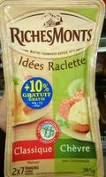 Mängden socker i Idées Raclette classique & chèvre (+10 % gratuit)