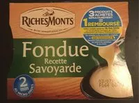 Mängden socker i Fondue Recette Savoyarde