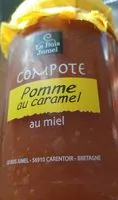 Mängden socker i Compote pomme au caramel au mie