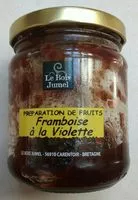 Mängden socker i Preparation de fruits framboise à la violette