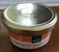 Mängden socker i Rillettes pur canard d'Armorique