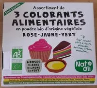 Mängden socker i COLORANT ALIMENTAIRE 3 COULEURS 6 DOSES