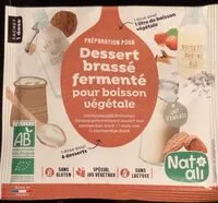 Mängden socker i Dessert brassé fermenté pour boisson vegetale