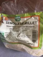 Mängden socker i Semoule de millet
