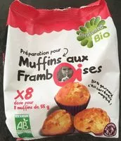 Mängden socker i Preparation pour muffins au framboises