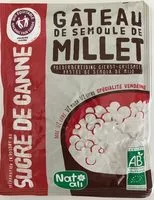 Mängden socker i Gateau de semoule millet