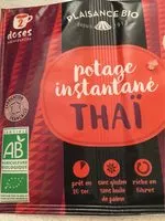 Mängden socker i Potage instantané Thaï