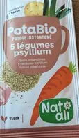 Mängden socker i Potabio 5 légumes psyllium