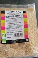 Mängden socker i Couscous complet