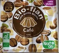 Mängden socker i Bio-flan café sans sucres ajoutés