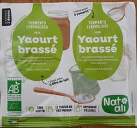Mängden socker i Ferment lyophilises Pour Yaourt Brassé