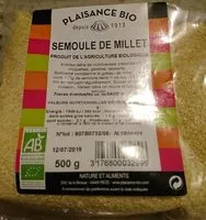 Mängden socker i Semoule de millet