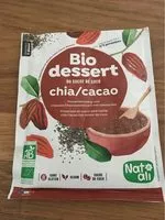 Mängden socker i Biodessert chia / cacao, sucre de coco