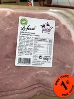 Mängden socker i Jambon cuit avec couenne