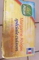 Mängden socker i Margarine bel azur