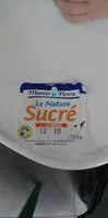 Mängden socker i Yaourt Nature Sucré Mamie Nova, Demi-écrémé