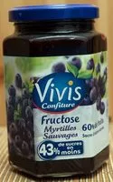 Mängden socker i Confiture de Myrtilles Sauvages au Fructose
