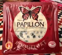 Mängden socker i Roquefort Papillon Rouge 330 Gr, 1 Pièce