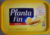 Mängden socker i Planta Fin Doux Tartine & cuisson (60 % MG)
