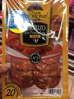 Mängden socker i Chorizo en tranche
