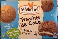 Mängden socker i Tronches de Cake Moelleux Choco-Lait