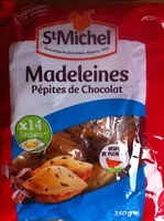 Mängden socker i Madeleines pépites de chocolat