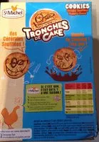 Mängden socker i Tronches de Cake - Cookies Céréales Soufflées Nappés Choco