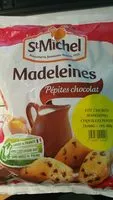 Mängden socker i Madeleines aux pepites de chocolat