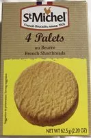 Mängden socker i 4 Palets au Beurre